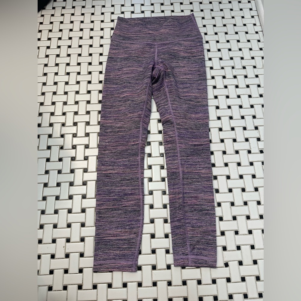 Lululemon Athletica Purple Heathered Capris